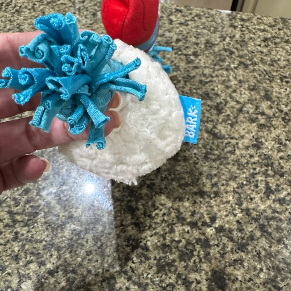 BOGO💥 BARK Red and Blue Bird Plush Squeaky Toy - Picture 5 of 8